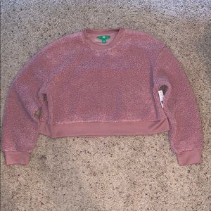 Cropped Sweater with Tags Attached